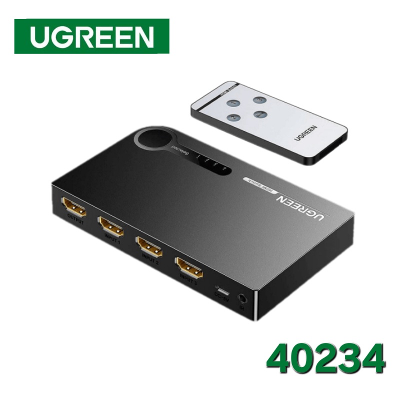 SWITCH HDMI 1 X 3 METAL UGREEN