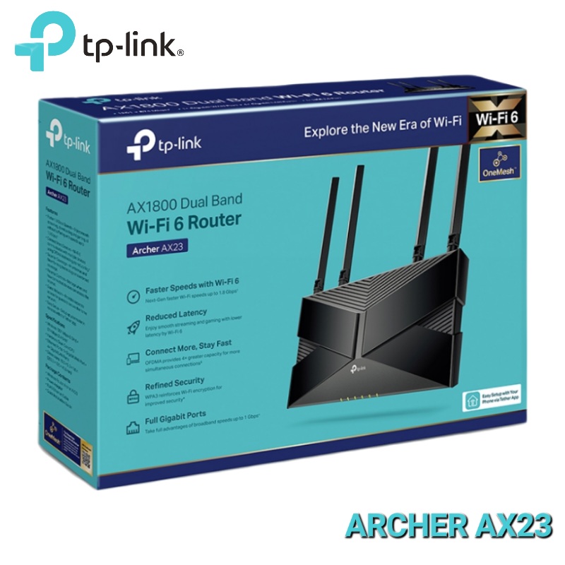 ROUTER TP-LINK ROUTER WI-FI 6 DOBLE BANDA AX1800 ARCHER AX23
