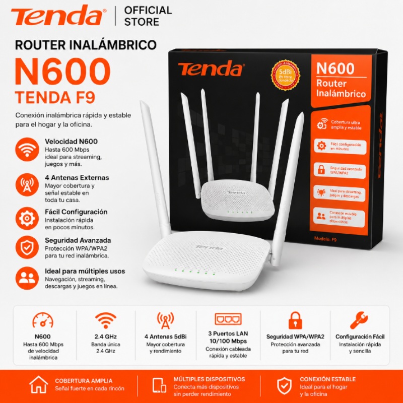 ROUTER N600 TENDA F9