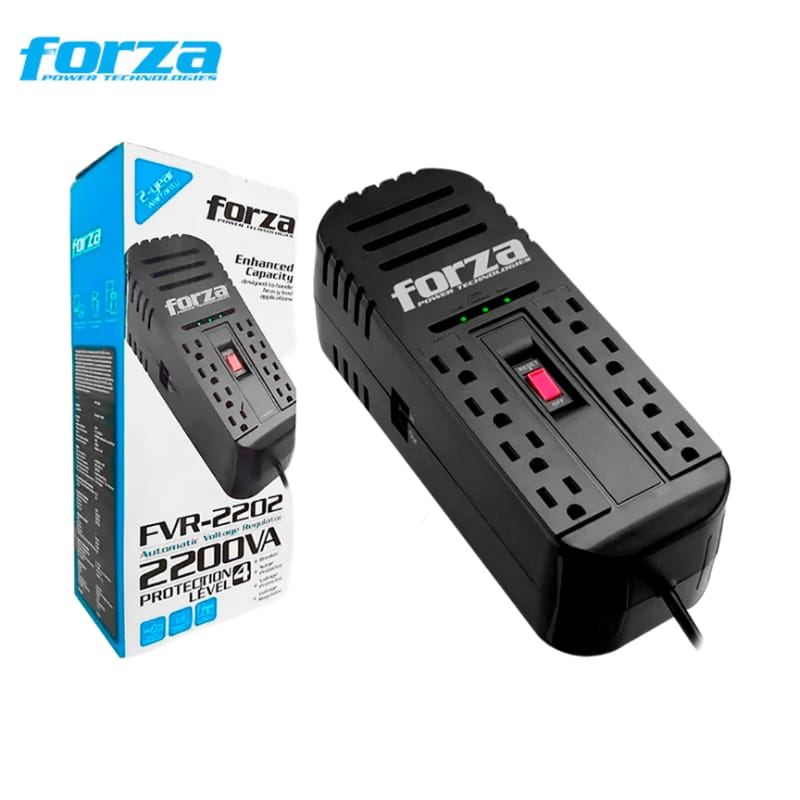 ESTABILIZADOR 2200VA 1100W FORZA