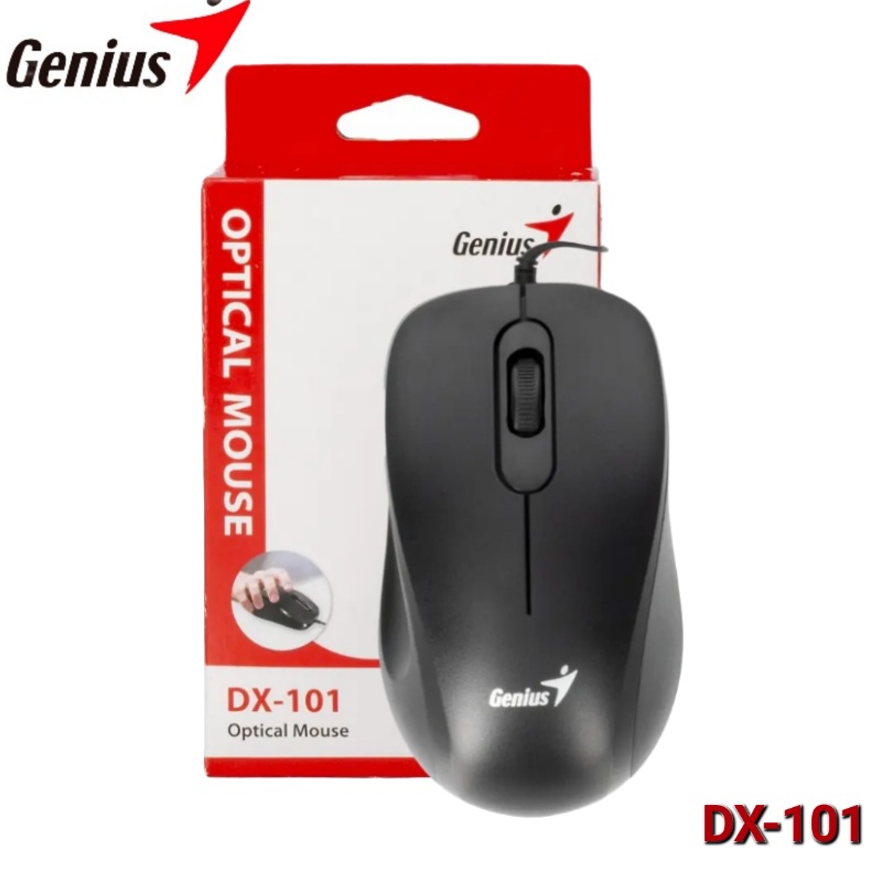 MOUSE GENIUS DX-101 USB OPTICO 1200 DPI BLACK 0028989