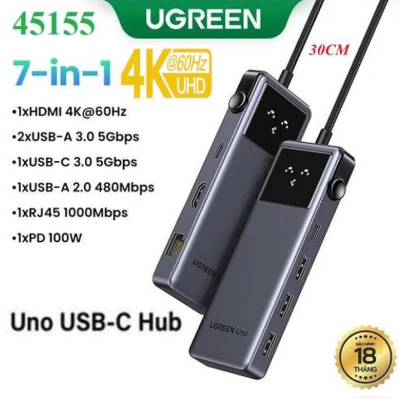 MULTIPUERTO TIPO C 7 EN 1 UGREEN