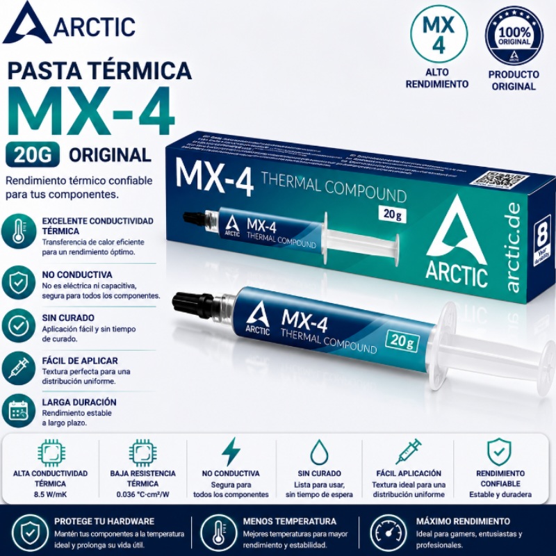 PASTA TERMICA MX4 ARCTIC 20G ORIGINAL MX4-20G-ORI