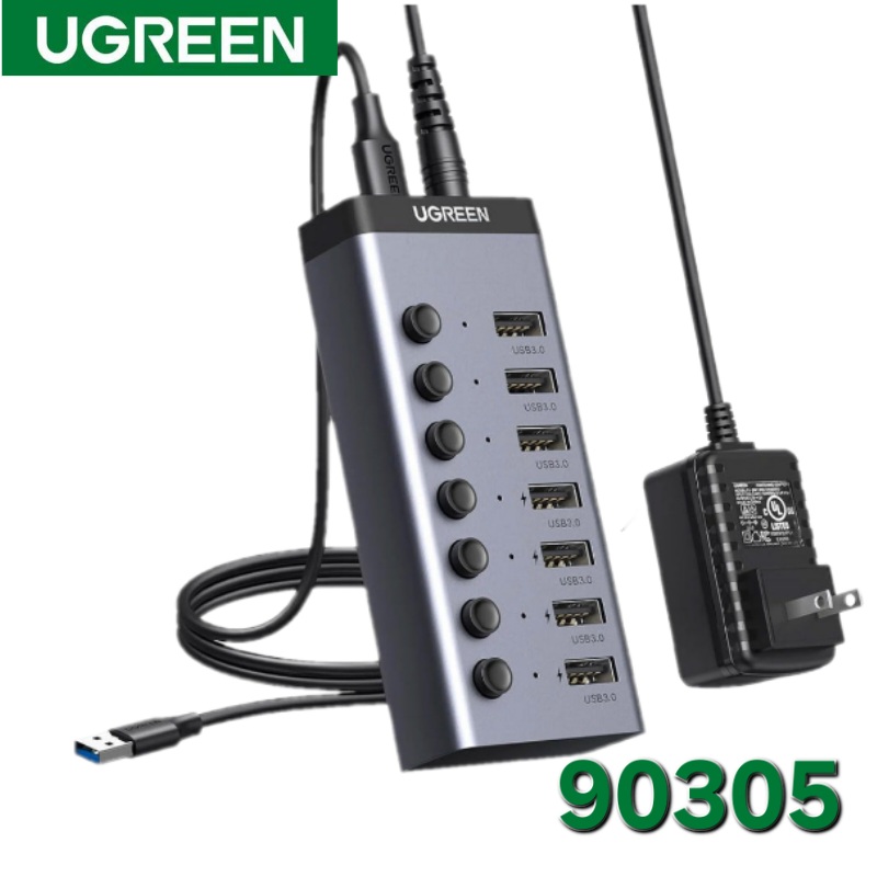 HUB USB 7P 3.0 12V 2A UGREEN