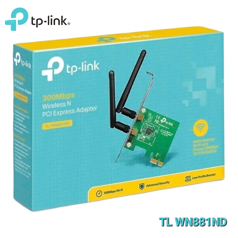TARJETA PCI EXPRESS WI-FI 300 MBPS TP LINK TL-WN881ND