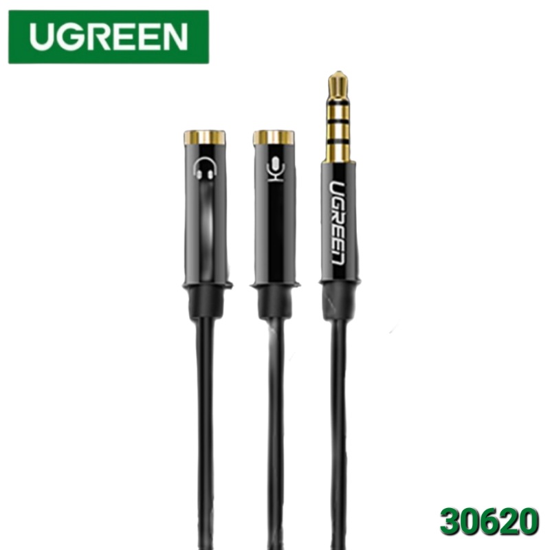 DIVISOR DE AUDIO Y MICRO 3,5 1 MACHO/ 2 HEMBRA UGREEN