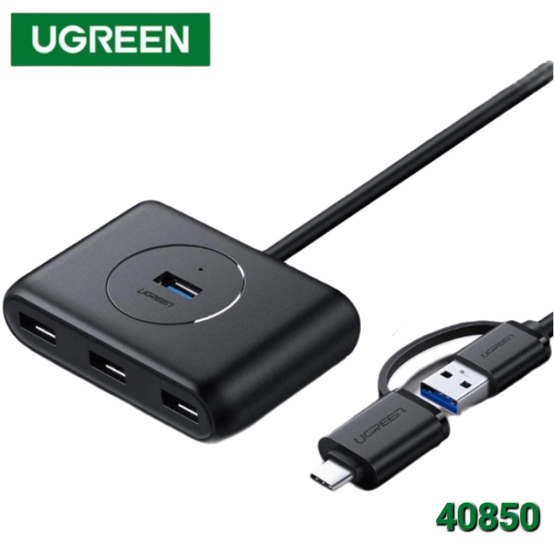 HUB USB 3.0 CON OTG TIPO C 3.0 4P UGREEN