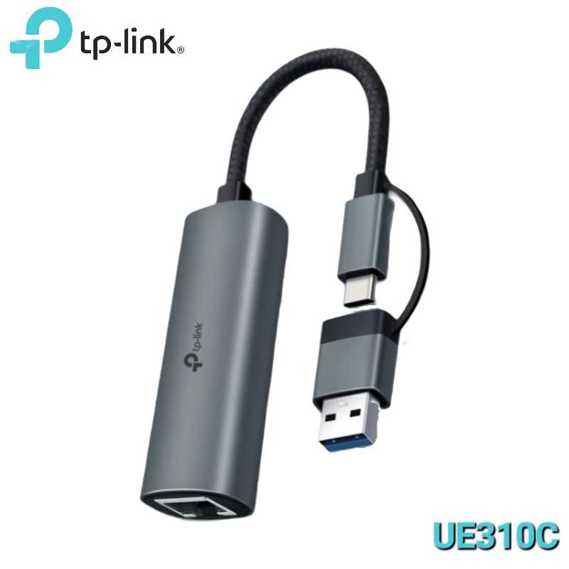 ADAPTADOR TIPO C A RJ45 GIGABIT CON ADAPTADOR TIPO A 3.0 TP-LINK UE310C