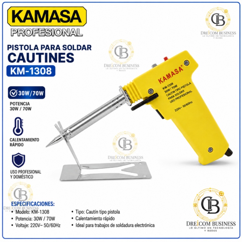 PISTOLA PARA SOLDAR CAUTINES 30/70W KM-1308