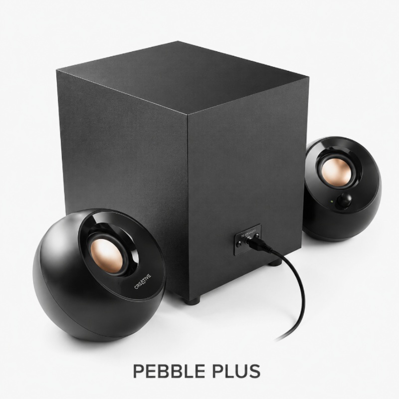 PARLANTE CREATIVE PEBBLE PLUS 2.1 BLACK