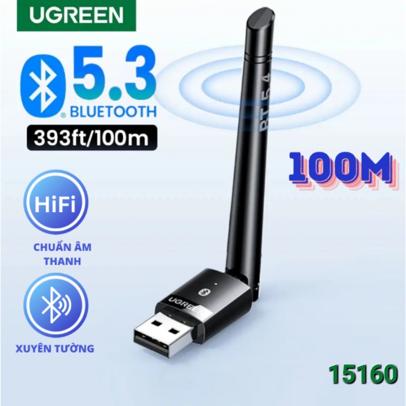 ADAPTADOR USB BLUETOOTH DE LARGA DISTANCIA V 5.3 UGREEN