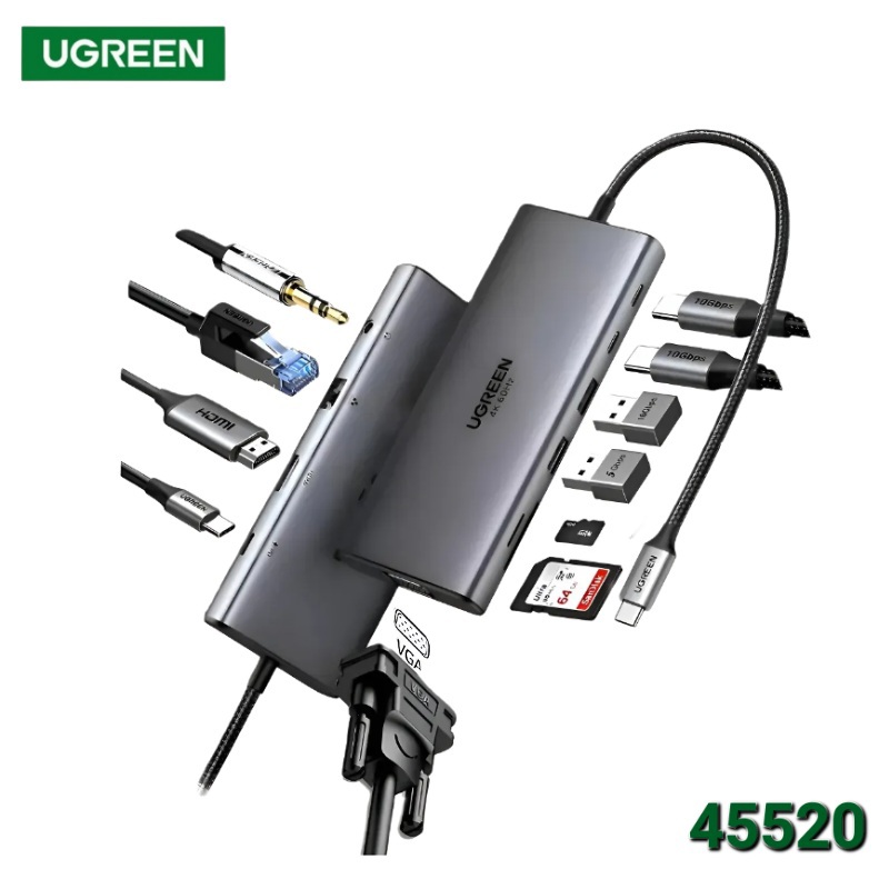 MULTIPUERTO TIPO C 11 EN 1 REVODOK 4K UGREEN