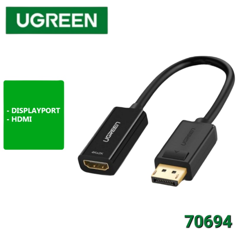 ADAPTADOR DISPLAY PORT A HDMI 4K 60HZ UGREEN