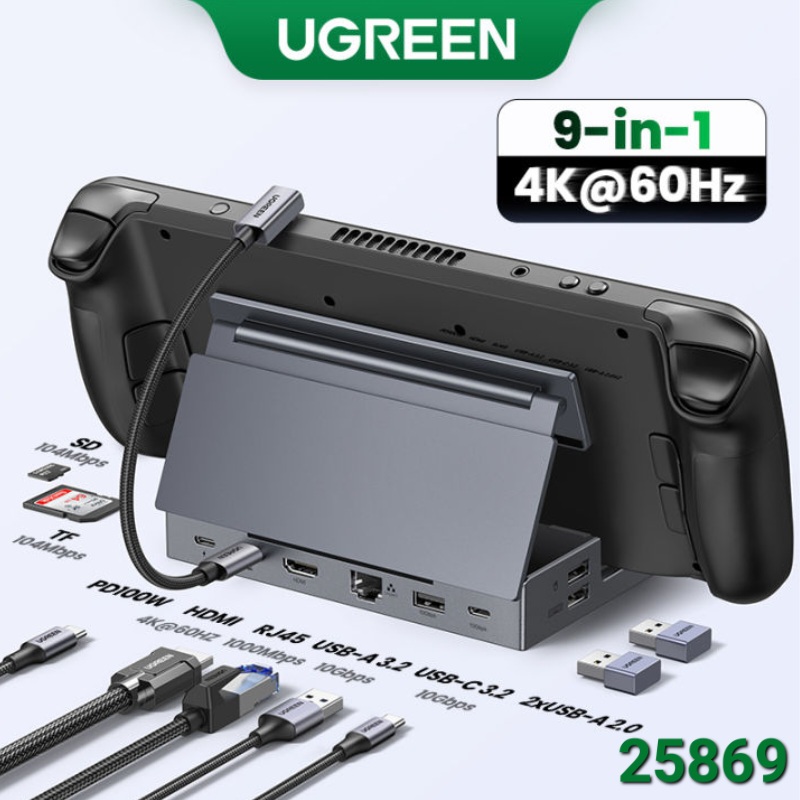 MULTIPUERTO TIPO C 9 EN 1 CON BASE UGREEN