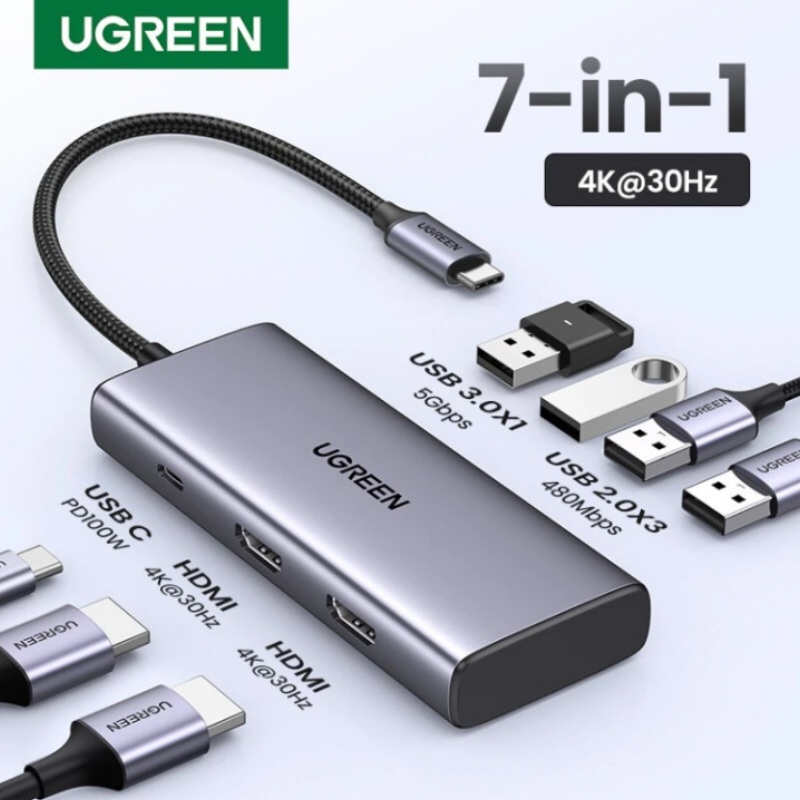 MULTIPUERTO TIPO C 7 EN 1 UGREEN