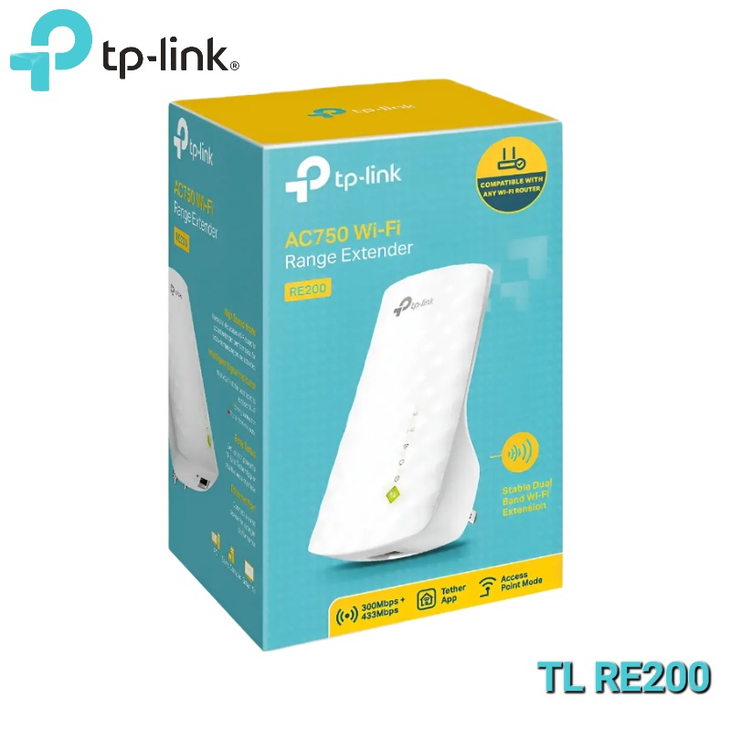 EXTENSOR DE RANGO WIFI AC750 TP LINK TL-RE200