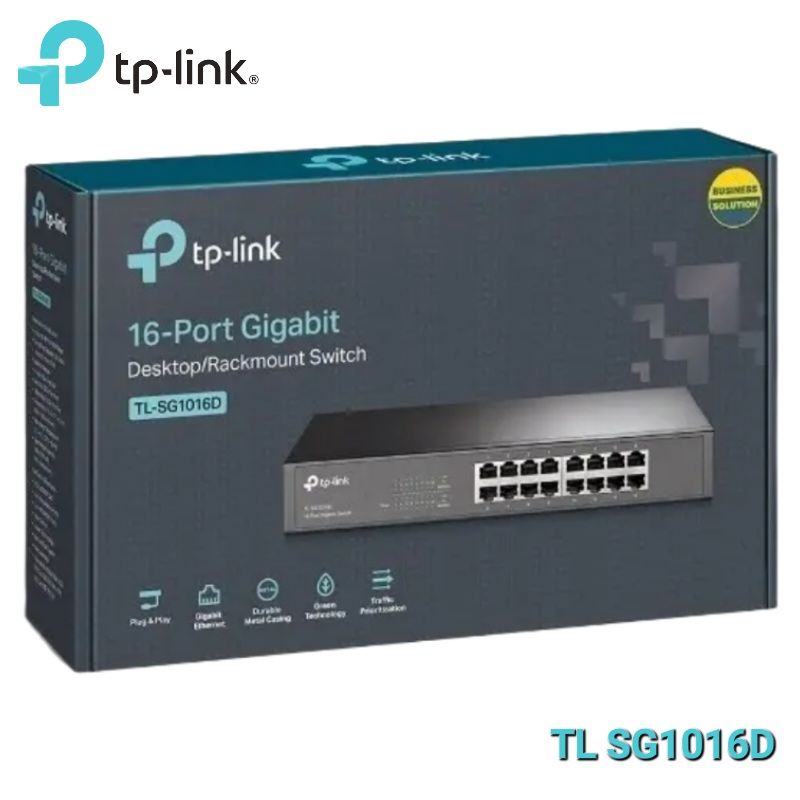 SWITCH TP LINK 16 PUERTOS RACKEABLE TL-SG1016D