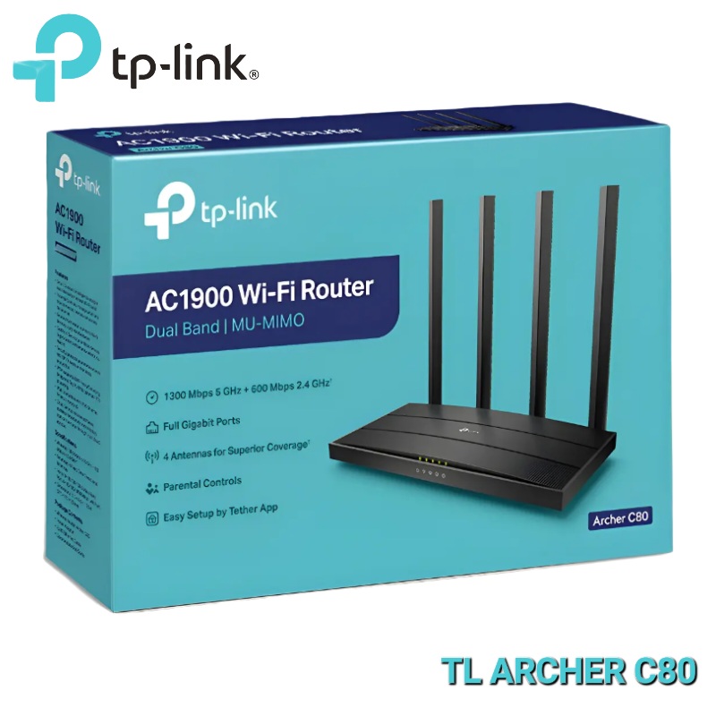 ROUTER DUAL BAND WI-FI AC1900 TP LINK TL-ARCHER C80