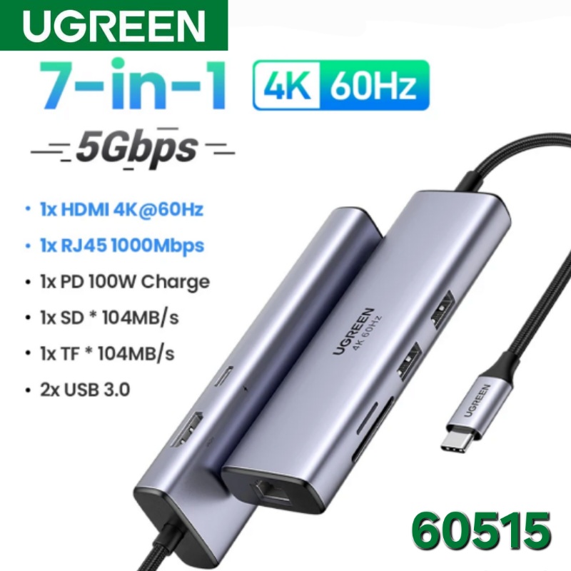 MULTIPUERTO TIPO C 7 EN 1 UGREEN
