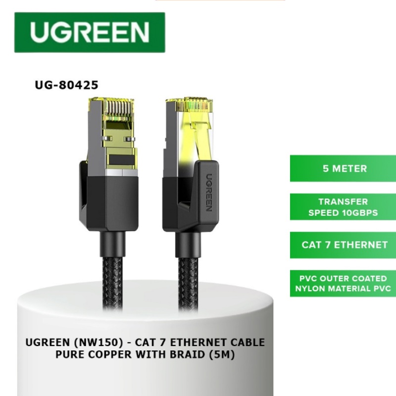 PATCH CORD CAT7 F/FTP COBRE 100% 5M UGREEN