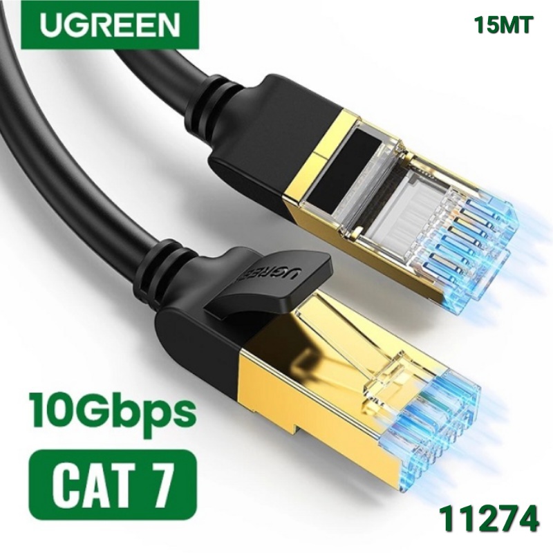 CABLE PATCH CORD CAT 7 F/FTP 15M UGREEN