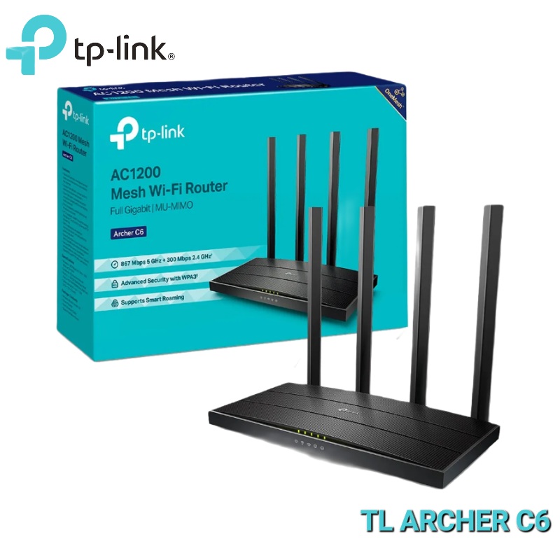 ROUTER AC1200 DUAL BAND GIGABIT TP LINK TL-ARCHER C6