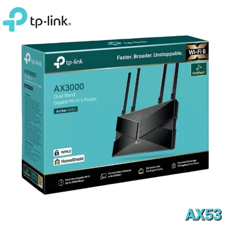 ROUTER WIFI 6 DOBLE BANDA AX3000 TP LINK AX53