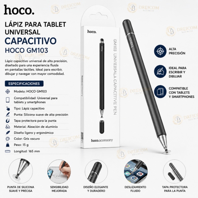LAPIZ PARA TABLET UNVERSAL CAPACITIVO HOCO GM103