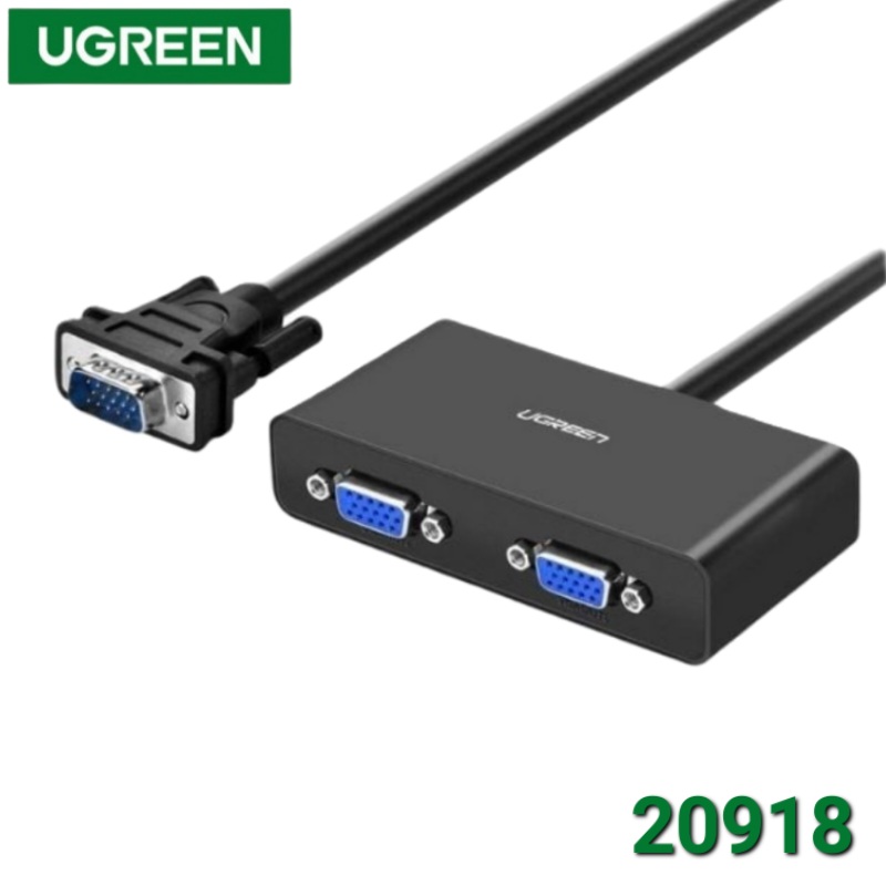 SPLITER VGA 1X2 1920X1440 60HZ UGREEN