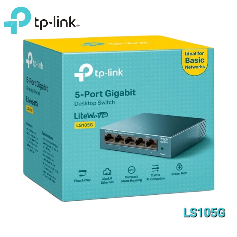 SWITCH 5P GIGABIT 10/100/1000 MBPS ACERO LS105G TP LINK