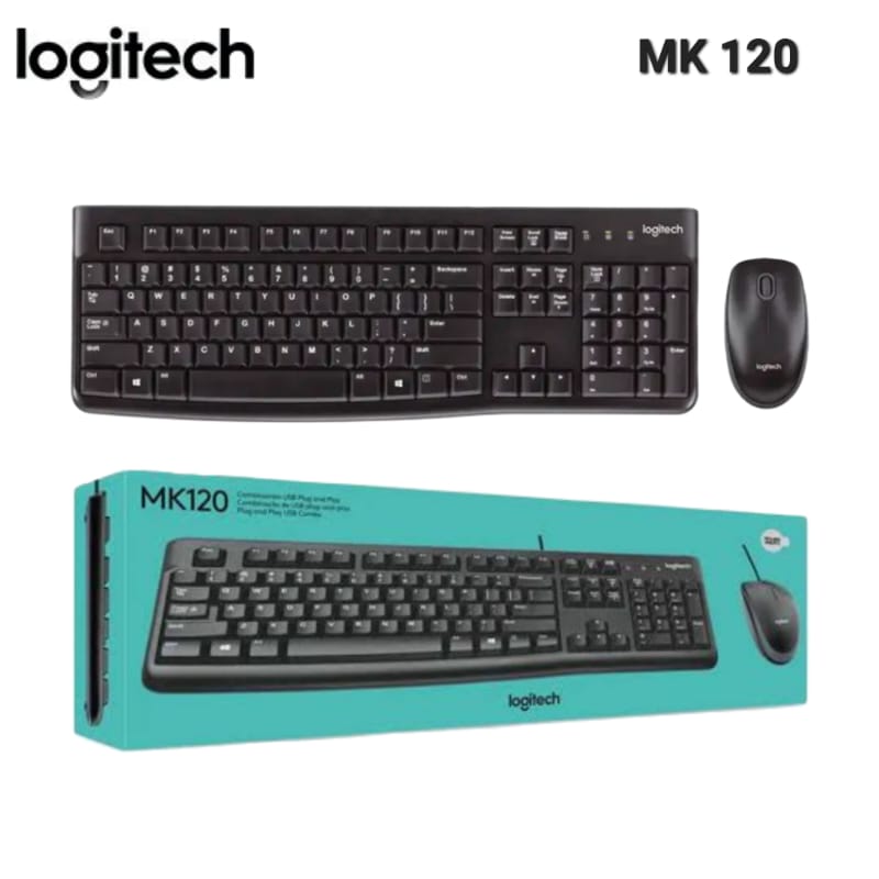 COMBO TECLADO Y MOUSE MK120 LOGITECH
