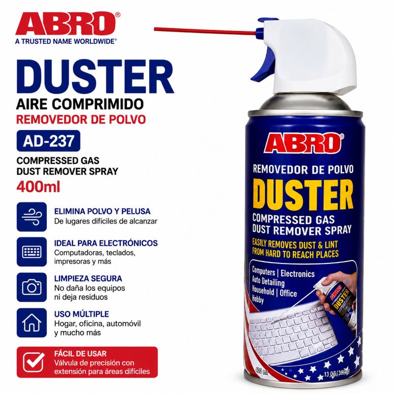 AIRE COMPRIMIDO ABRO DUSTER 400ML AD-237