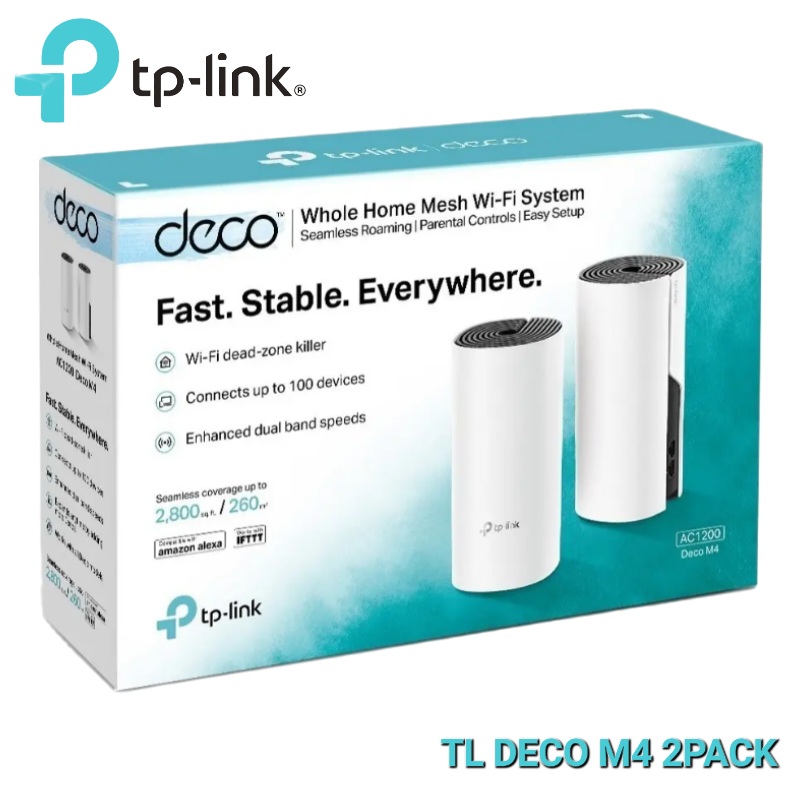 MESH WI-FI SYSTEM AC1200 TP LINK TL-DECO M4 (2- PACK)