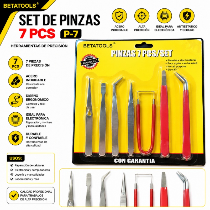 SET DE PINZAS 7 PCS P-7