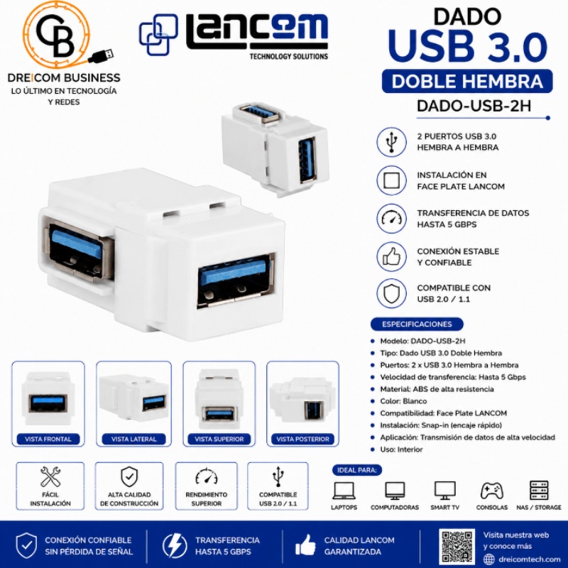 DADO USB 3.0 L DADO-USB-L