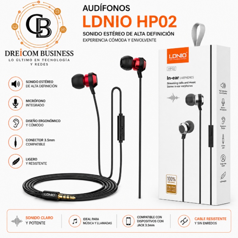 AUDIFONO LDNIO HP02