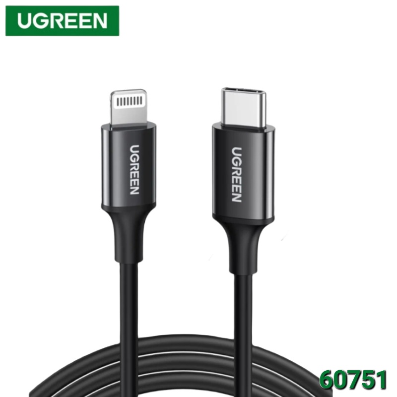 CABLE TIPO C LIGHTNING 1M 60W UGREEN