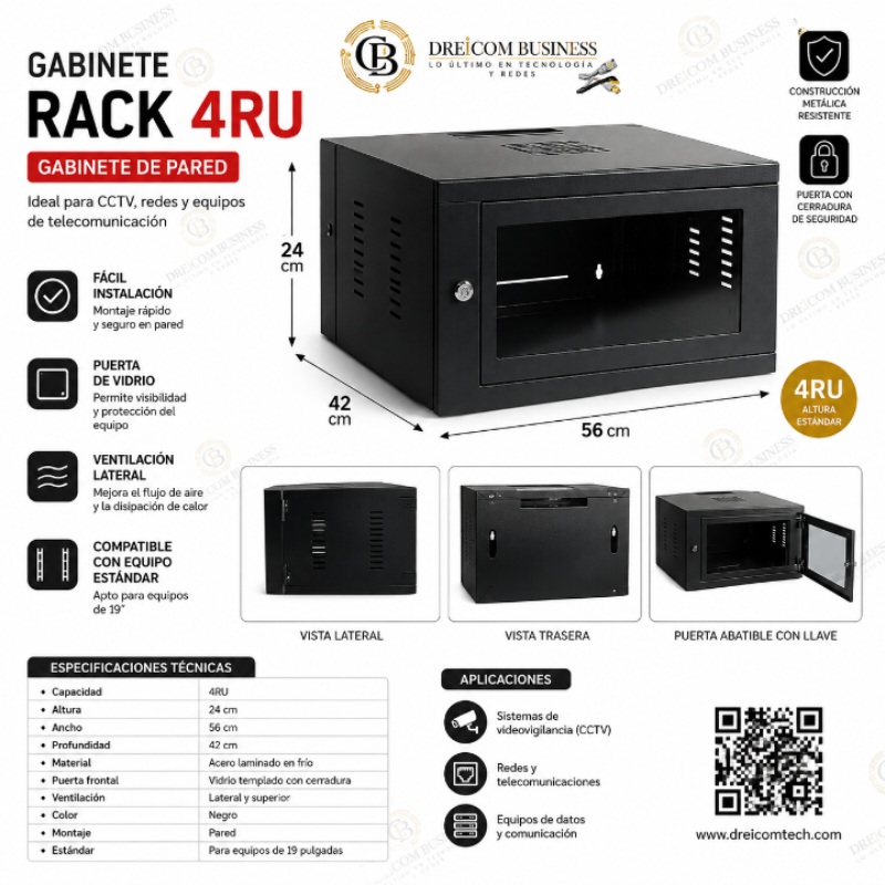 GABINETE DE PARED DE 4RU NACIONAL