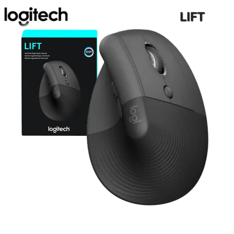 MOUSE LOGITECH LIFT VERTICAL WIRELESS/BT BLACK