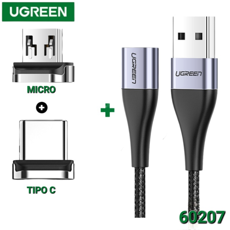 CABLE MAGNETICO PARA CELULAR 1 MT UGREEN