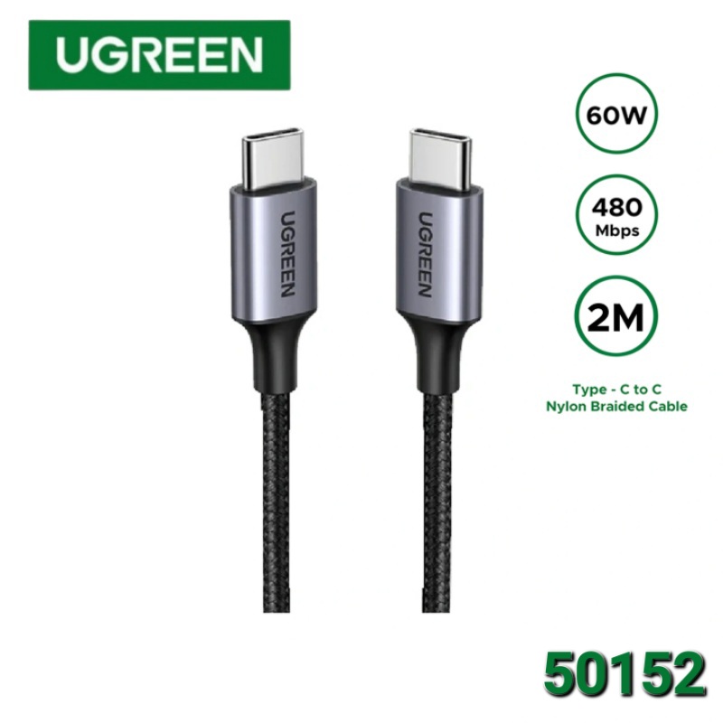 CABLE TIPO C M/M 60 W 2 M 2.0 UGREEN