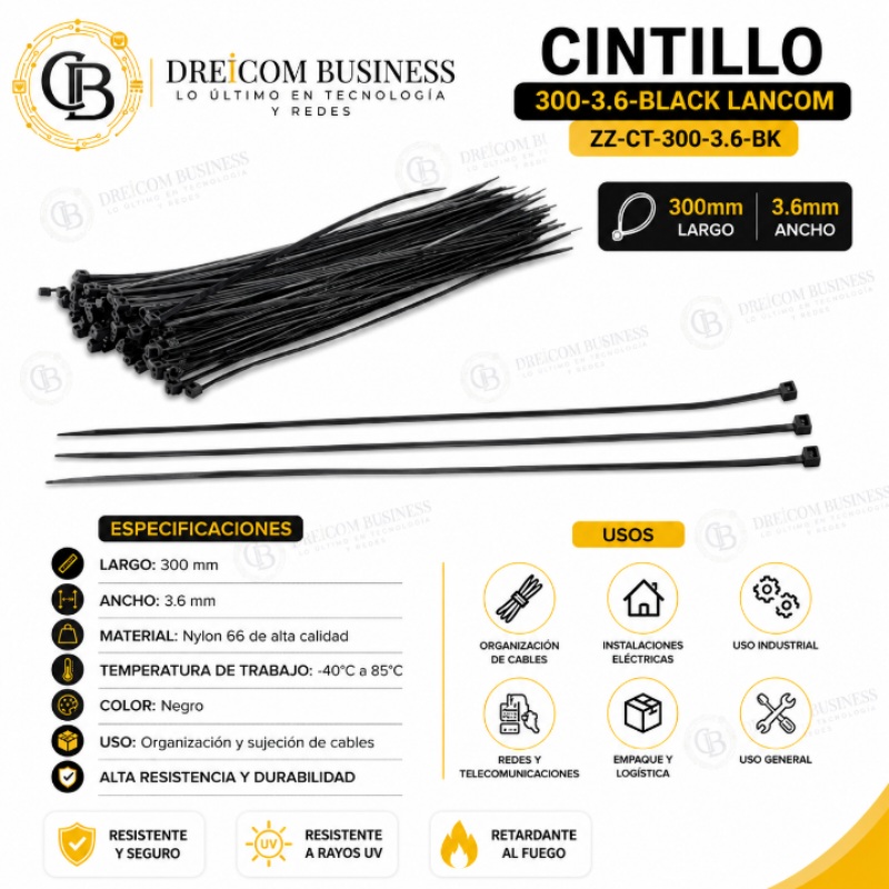 CINTILLO 300-3.6-BLACK LANCOM ZZ-CT-300-3.6-BK