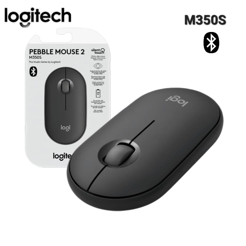 MOUSE LOGITECH PEBBLE M350S SILENT BLUETOOTH GRAPHITE