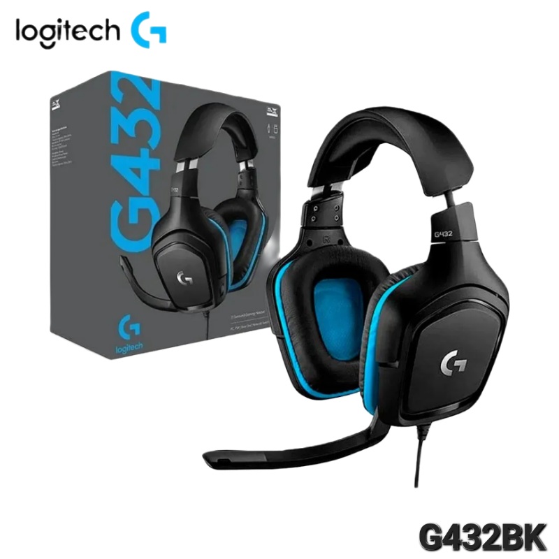AUDIFONO GAMER G432 BLACK 7.1 USB LOGITECH