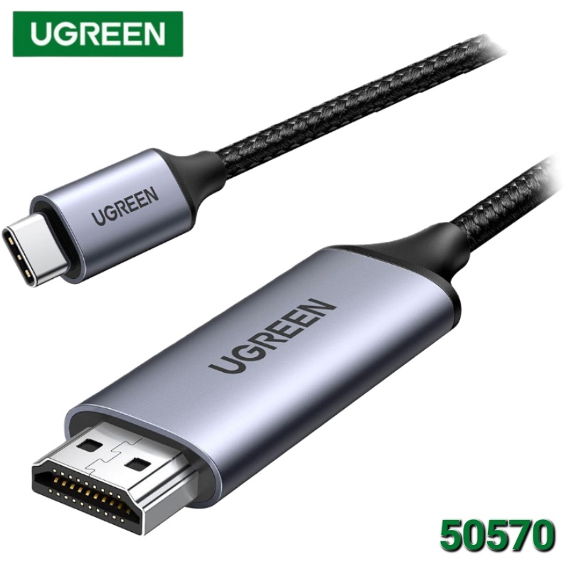 CABLE TIPO C A HDMI 4K 60HZ M/M 1.5MTS ALUMINIO UGREEN